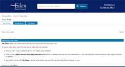 Desktop Screenshot of my.eden.gov.uk